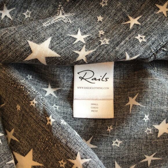 Rails Rocsi Shirt - Constellations Noemi Black Galaxy Sz S - Picture 7 of 8